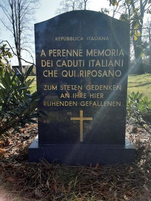Gedenkstein für italienische Opfer des Zweiten Weltkriegs in Leipzig (GfZL / Lena Weber, 2022)